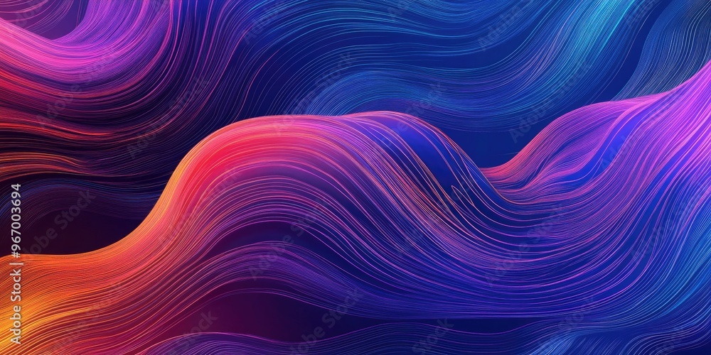 Poster abstract lines and threads suitable for card designs artistic projects corporate branding templates 