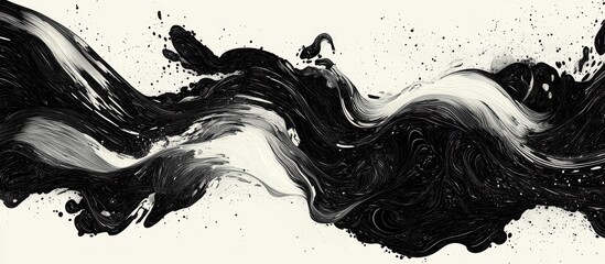 Artistic brushstrokes created with a graphics pen featuring intricate hand drawn details and unique distortions