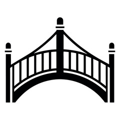 Bridge icon vector art illustration