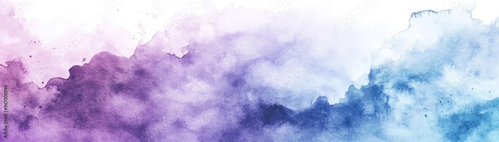 Poster A beautiful blend of colorful watercolor strokes creating a soft, serene background perfect for artistic projects.