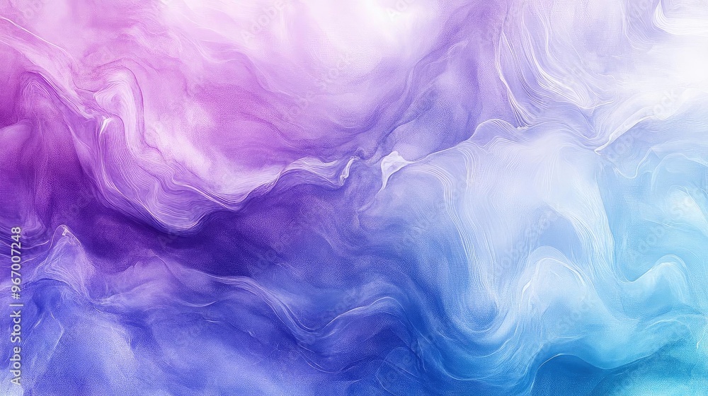 Poster a captivating abstract swirl of purple and blue colors, creating a dreamy atmosphere perfect for bac