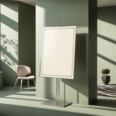 Empty mockup frame aesthetic design