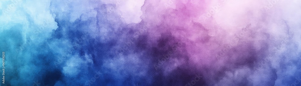 Poster an abstract blend of blue and purple hues, creating a dreamy, ethereal background perfect for artist
