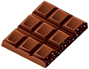 Delicious Chocolate Bar Illustration