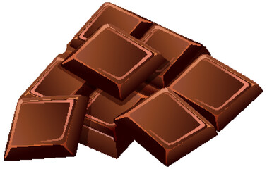 Delicious Chocolate Bar Pieces