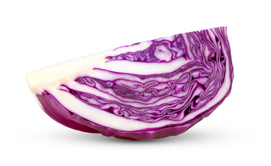 Obraz premium Purple Cabbage vegetable isolated on transparent png