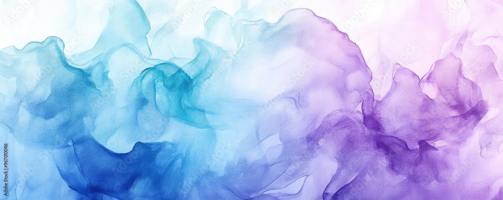 Poster a vibrant blend of purple and blue smoke, creating a dreamy and ethereal abstract background for cre