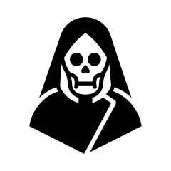 Death icon vector art illustration