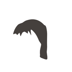 Wig icons set flat vector