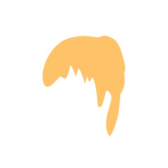 Wig icons set flat vector