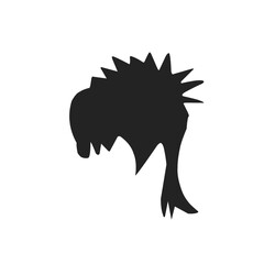 Wig icons set flat vector