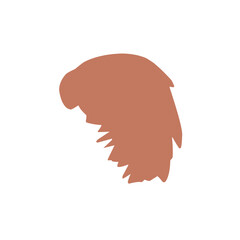 Wig icons set flat vector