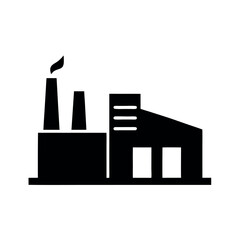 Factory icon vector art illlustraton