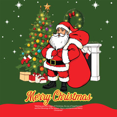 Merry Christmas social media post