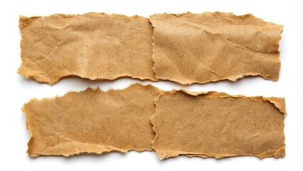 Torn paper isolated on white background