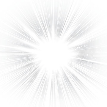 Shining stars isolated on a transparent white background. Effects, glare, radiance, explosion, white light, The shining of stars, beautiful sun glare