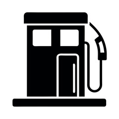 Fuel Station icon vector art illustration