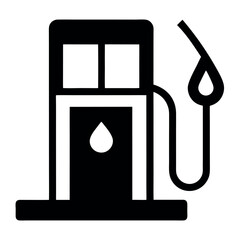 Fuel Station icon vector art illustration