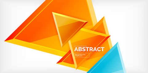 Triangle glass shapes geometric abstract background. Vector Illustration For Wallpaper, Banner, Background, Card, Book Illustration, landing page