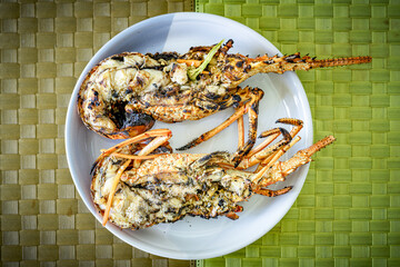Grilled lobsters, Antigua and Barbuda