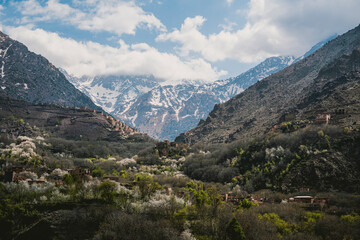 Imlil village with Toubkal in the background