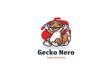 Gecko Nero logo illustration vector Design template