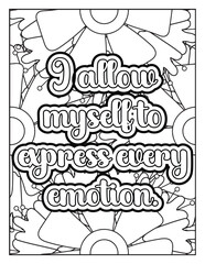 Positive quote coloring page for kids. Motivational Swear word. Inspirational quote coloring page for adults. Motivational quote coloring page. Affirmative quote coloring page. Motivational typography