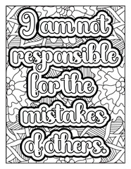 Positive quote coloring page for kids. Motivational Swear word. Inspirational quote coloring page for adults. Motivational quote coloring page. Affirmative quote coloring page. Motivational typography