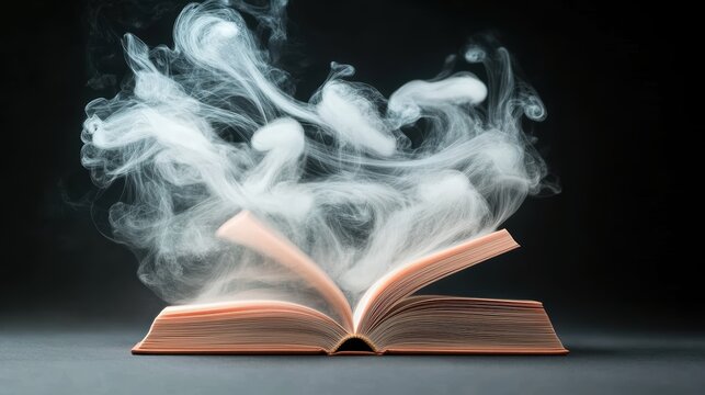 A photo of a book with the title blurred, creating a sense of mystery and leaving the reader to imagine the story within.