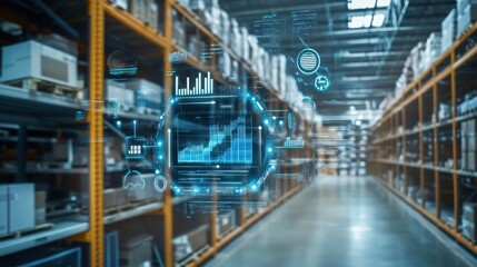 Digital Hologram Projection of Data in a Warehouse