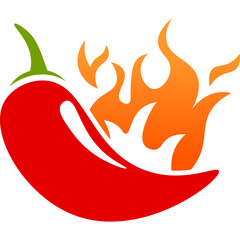 Spicy Chili with Flame