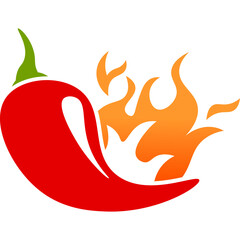 Spicy Chili with Flame