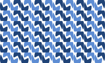 seamless pattern of blue and white, line ribbon on white background, seamless pattern of repeat blue waves as block strip line, replete image design for fabric printing patter star flower