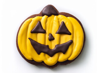 Halloween Jack-o'-lantern pumpkin decoration cookie