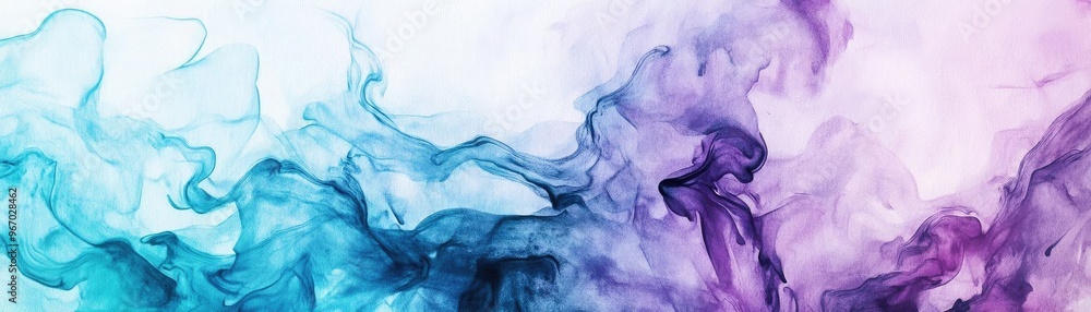 Poster a vibrant swirl of blue and purple smoke creating a dynamic and artistic background. perfect for cre