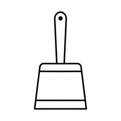 Putty knife icon,vector illustration. Flat design style. vector putty knife icon illustration isolated on White background, putty knife icon Eps10. putty knife icons graphic design vector symbols.