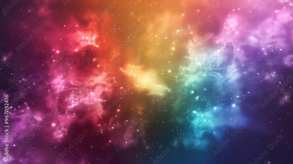 Poster galaxy cosmos abstract multicolored background for graphic design and branding projects. stunning an