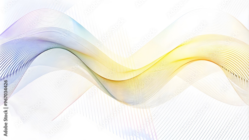 Poster wave flowing liquid line abstract background. black and white design 3d lines in perspective, curve 