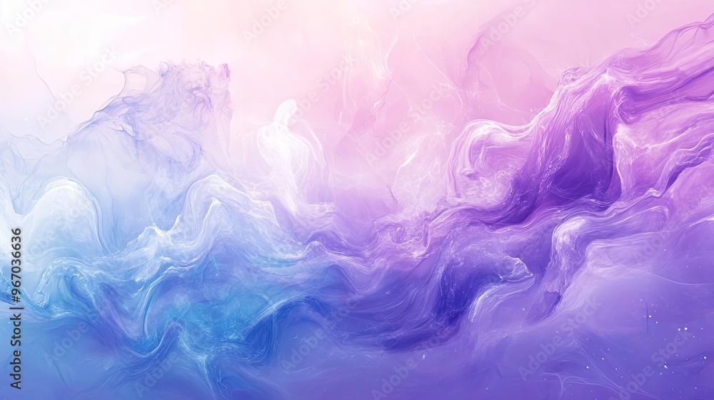 Poster An abstract blend of soft pastel colors, creating a dreamy and ethereal atmosphere perfect for artistic backgrounds.