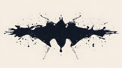 Striking Symmetrical Rorschach Inkblot with Mesmerizing Organic Shapes and Pastel Tones