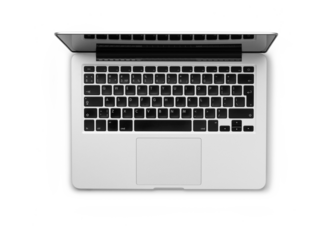 Laptop view from above