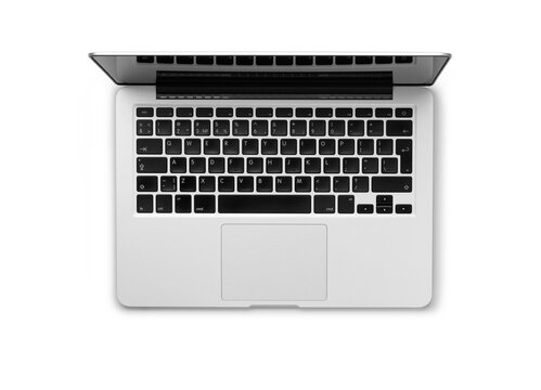 Laptop view from above