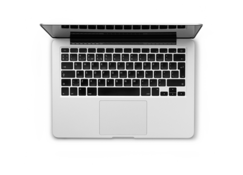 Laptop view from above