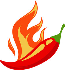 Spicy Chili with Flame