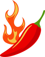 Spicy Chili with Flame