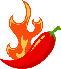 Spicy Chili with Flame
