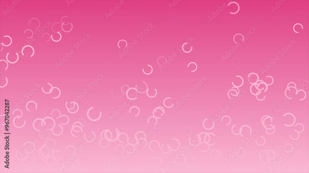 Aufkleber magenta red color c shaped multiple particles moving upwards futuristic geometrical background