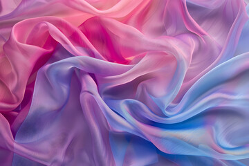 Obraz premium 幻想的な光と色彩の織物：パステルトーンの布の美