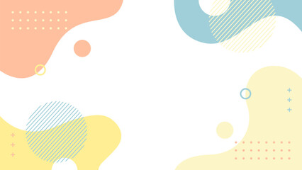 Abstract Vector Geometric Background. Wallpaper illustrations backdrop in pastel colors. Suitable for covers, poster designs, templates, banners and others