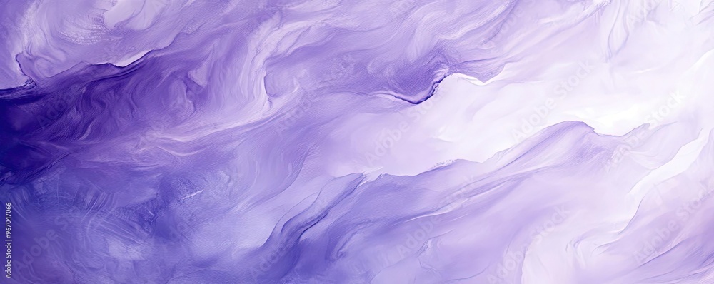 Poster A dreamy abstract background featuring soft purple swirls and fluid patterns, perfect for creative projects and visual design.